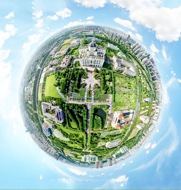 上海外国语大学球形全景图