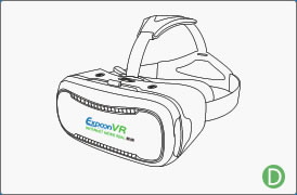 用户戴VR眼镜