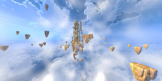 VR全景虚拟动画—天空之城
